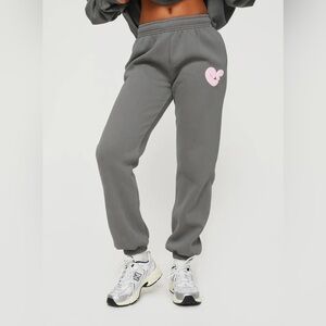 Princess Polly Track Pants with Bubble Text Size 4